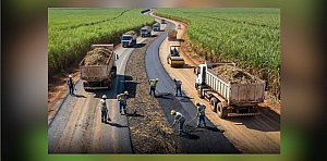 Tecnologia verde: Brasil transforma resíduos de cana-de-açúcar em asfalto de alta resistência