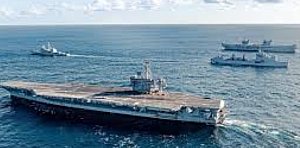 FAB emite alerta e monitora porta-aviões dos EUA perto da costa brasileira