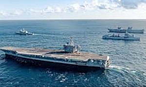 FAB emite alerta e monitora porta-aviões dos EUA perto da costa brasileira