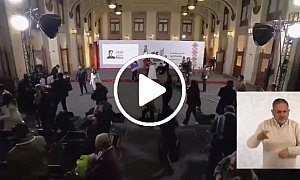 Terremoto interrompe coletiva da presidenta do México no Palácio Nacional