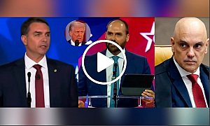 VÍDEO: FLÁVIO E EDUARDO BOLSONARO PASSAM VEXAME NOS EUA, SÃO IGNORADOS POR TRUMP E XANDÃO ENCAMINHA PRlSÃO!