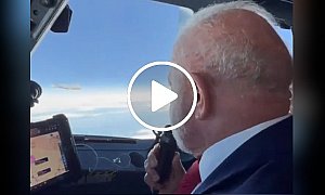 Presidente Lula é escoltado por caça F-39 Gripen produzido no Brasil em ato de soberania