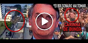 VÍDEO:Bolsonaro é vaiado e xingado em evento fracassado nem 5 carros na carreata!! Michelle até fugiu!