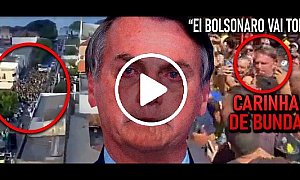 VÍDEO:Bolsonaro é vaiado e xingado em evento fracassado nem 5 carros na carreata!! Michelle até fugiu!