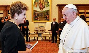 Papa Francisco recebe Dilma Rousseff para diálogo sobre fome e mudança climática