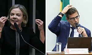 Gleisi critica "especulações medíocres" de Campos Neto que provocam "histeria" no mercado sobre juros
